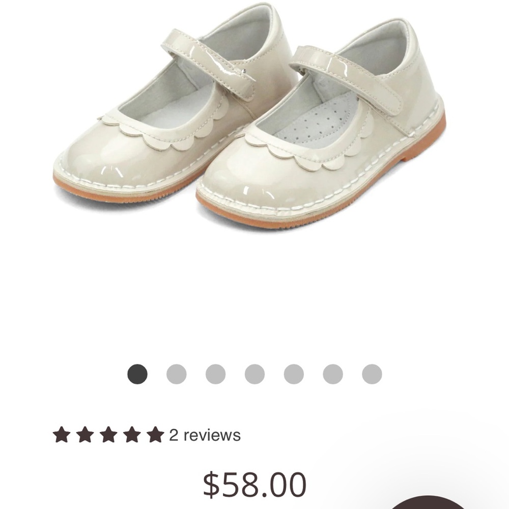 Kids Cream Mary Jane Shoes